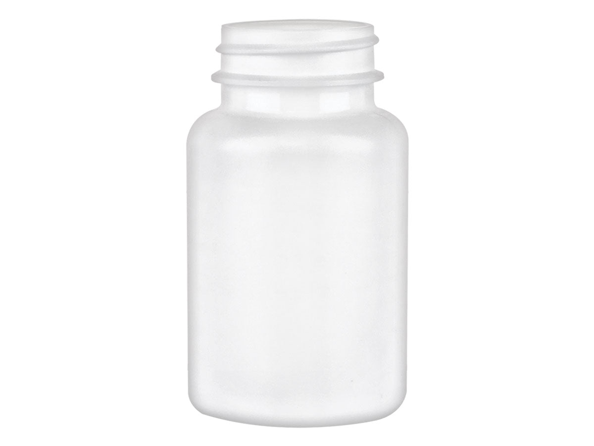 6oz PET Plastic Spiral Container TE/CRC Solid White with Solid White  Cap(300/cs) - Liquid Bottles LLC