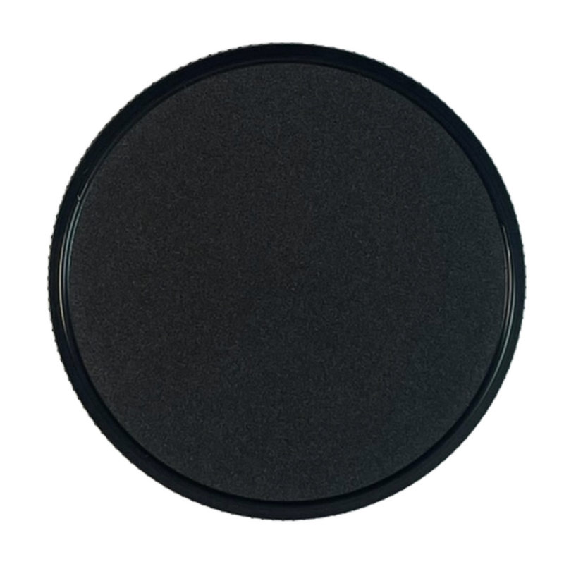 58-400 Black Ribbed Plastic Cap (Universal Heat Seal Liner)