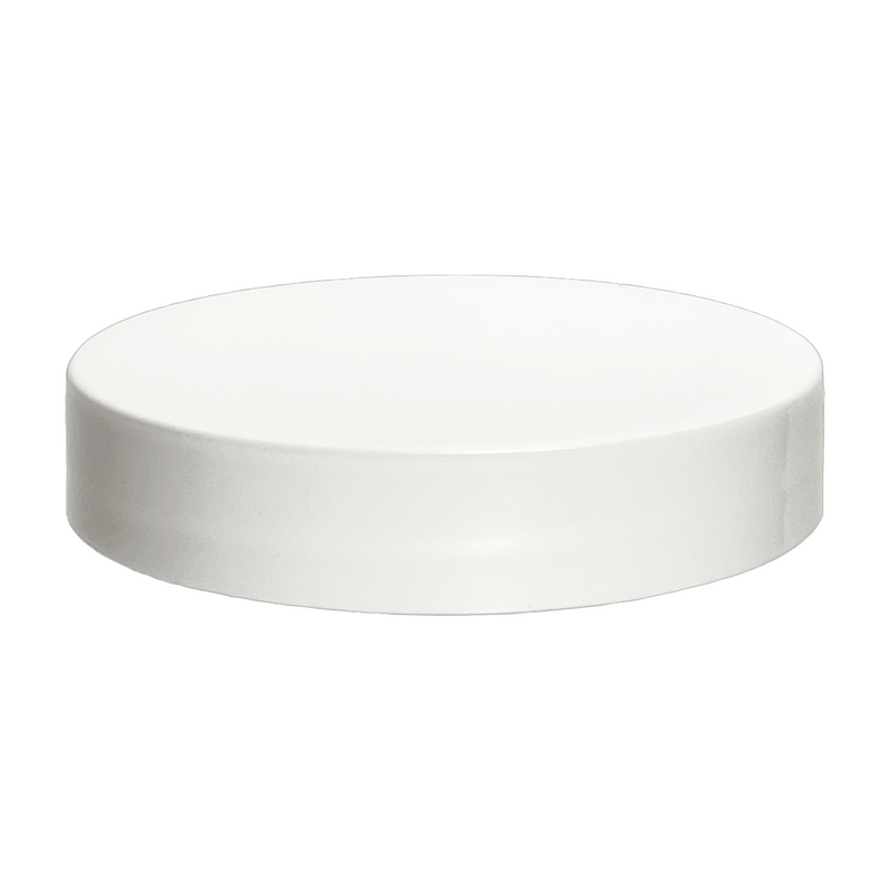 58-400 White Smooth Plastic Cap (Universal Heat Seal Liner)