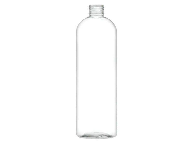 16 oz Clear 24-410 PET Cosmo Round Plastic Bottle