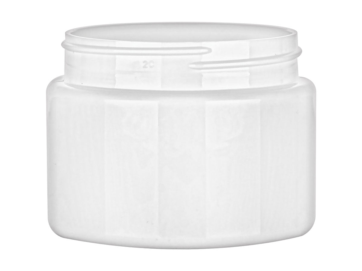 6 oz White 70-400 Plastic PET Single-Wall Jar - Citadel Packaging