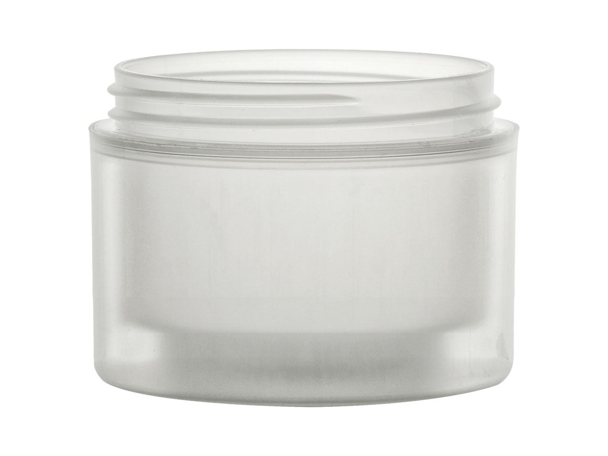 8 oz Natural 89-400 Square Base Double Wall Jar - Citadel Packaging