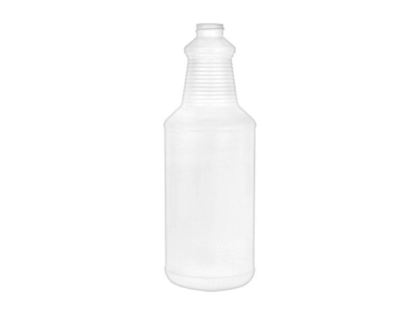 32 oz. White HDPE Trigger Spray Bottle with 28/400 Neck (Sprayer Sold  Separately)