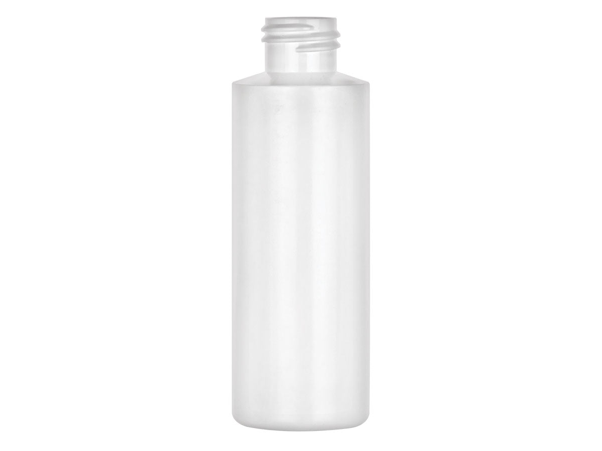 4 oz White 24-410 HDPE Cylinder Round Plastic Bottle - Citadel Packaging