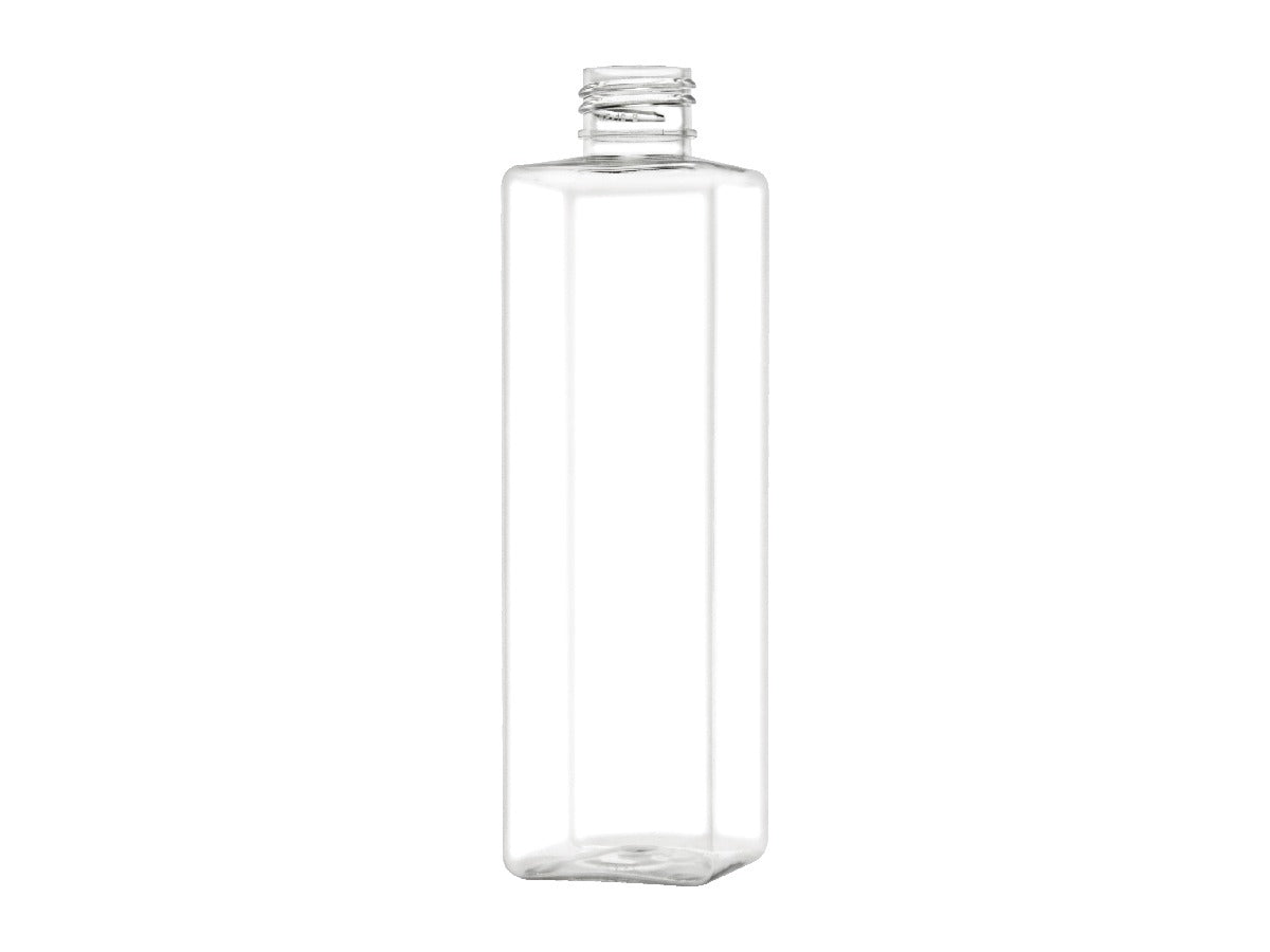 Wide Mouth Glass Bottles, 8oz, Clear, No Caps, case/24