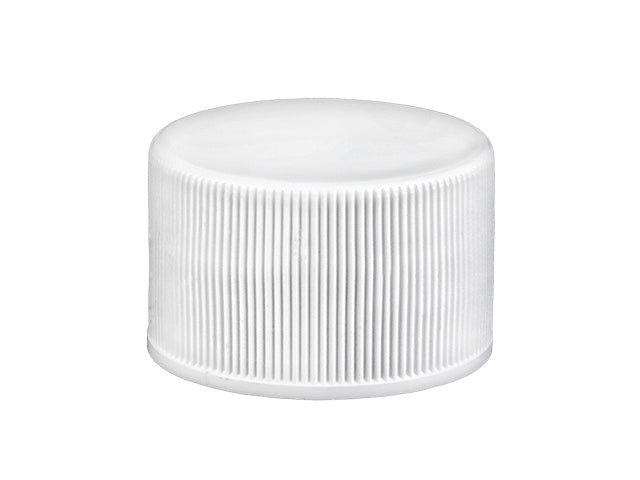 20-410 White Ribbed Stipple Top Cap (Foam Liner) - Citadel Packaging