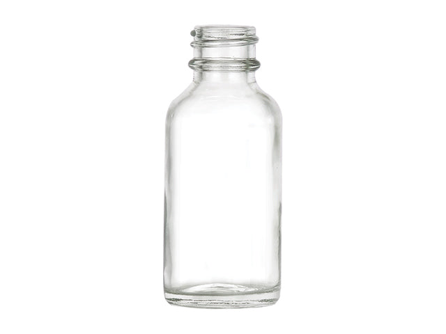 2 oz Black 20-400 Boston Round Glass Bottle - Citadel Packaging
