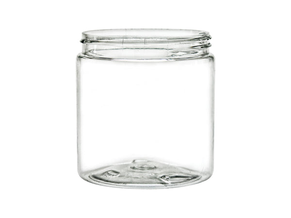 PCR PET Plastic Jars Straight Sided Cosmetic Beauty Containers