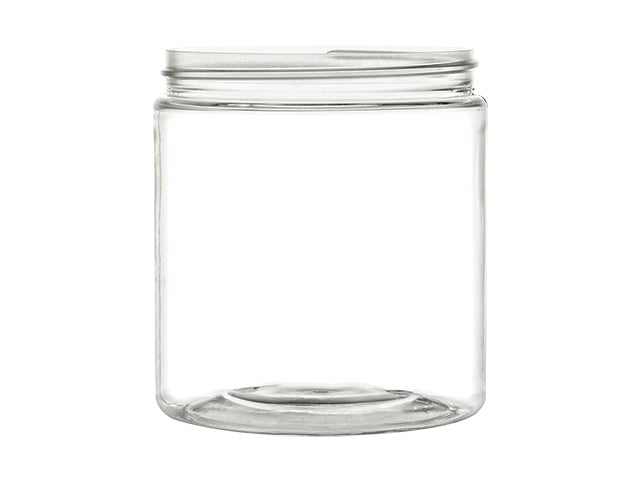 Clear Straight-Sided Glass Jars - 1 oz, Metal Cap