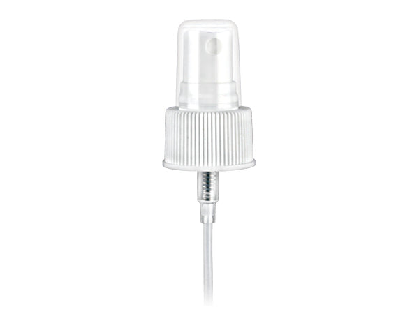 24-410 White Fine Mist Sprayer 4.75" Dip Tube (Output 0.16cc)