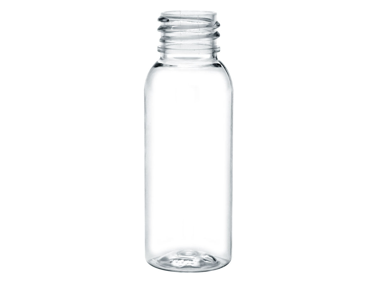 1 oz Clear 20-410 PET Cosmo Round Plastic Bottle 100% PCR - Citadel ...